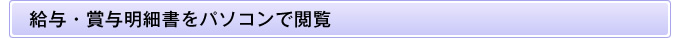 給与・賞与明細をパソコンで閲覧